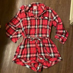 Victoria Secret Flannel Romper
